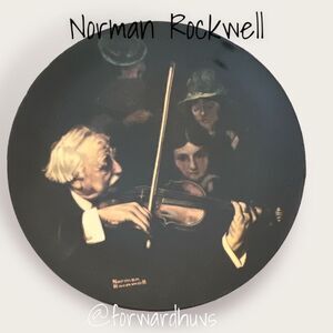 Norman Rockwell Heritage Collection Limited Edition Plate  “The Master Violinist